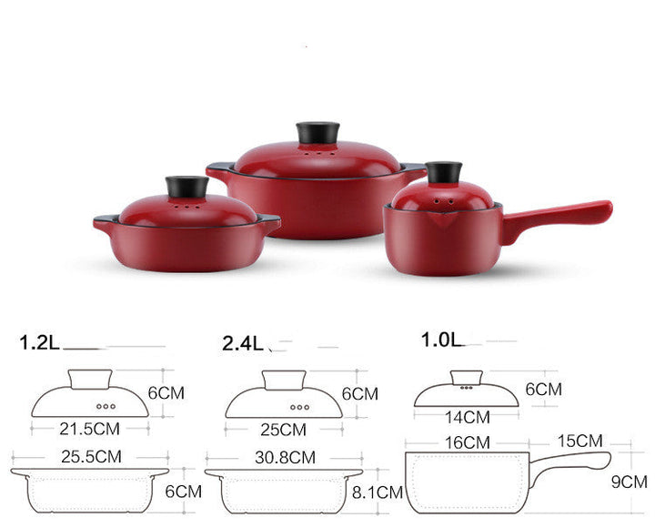 Discover the Charm of Cooking with Our China Red Ceramic Stock Pot